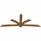 Ekena Millwork Davenport Rough Sawn Timber Gable Bracket, Western Red Cedar, 108"W x 45"H x 2"D x 6"F, 10/12 Pitch GBW108X45X0206DAV00RWR - alternate 5